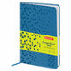 Ежедневник датированный 2022 А5 138x213 мм BRAUBERG "Glance", под кожу, синий