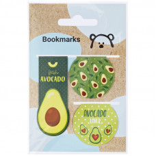 Закладки магнитные для книг, 3шт., MESHU "Avocado"