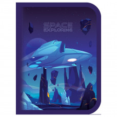 Пенал 1 отделение, 200*130 ArtSpace Space", ламинированный картон
