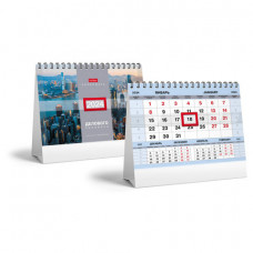 Календарь-домик настольный на гребне с бегунком на 2024 г., 160х105 мм, "Серебро", HATBER