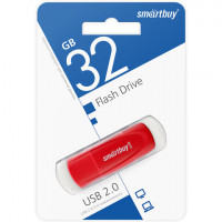 Флеш-диск 32 GB SMARTBUY Scout USB 2.0, красный