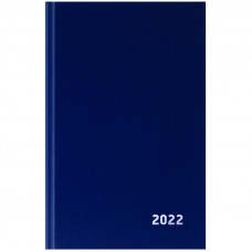 Ежедневник датир. 2022г., A5, 168л., бумвинил, OfficeSpace, синий