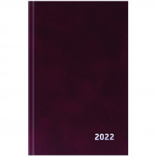 Ежедневник датир. 2022г., A5, 168л., бумвинил, OfficeSpace, бордовый
