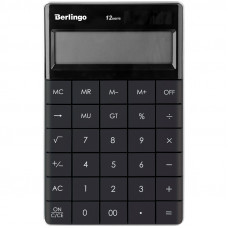 Калькулятор настольный Berlingo "Power TX", 12 разр., двойное питание, 165*105*13мм, антрацит