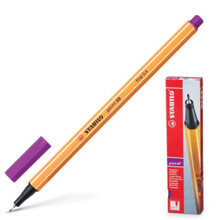 Ручка капиллярная STABILO "Point", толщина письма 0,4 мм, сиреневая
