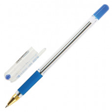 Ручка шариковая масляная MUNHWA "MC Gold", корпус тонированный синий, 0,7мм, линия 0,5мм, синяя