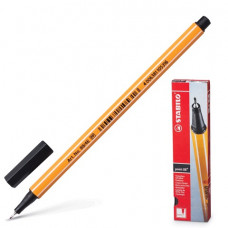 Ручка капиллярная STABILO "Point", толщина письма 0,4 мм, черная