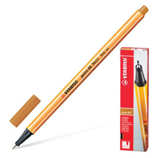 Ручка капиллярная STABILO "Point", толщина письма 0,4 мм, цвет темная охра
