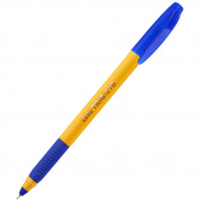 Ручка шариковая Cello "Tri-Grip yellow barrel" синяя, 0,7мм, грип, штрих-код