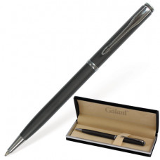 Ручка подарочная шариковая GALANT "Arrow Chrome Grey", корпус серый, хромированные детали, пишущий узел 0,7 мм, синяя