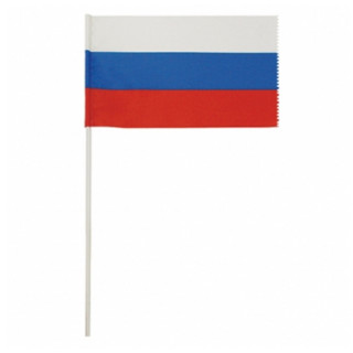 Флаг РФ шелк 15х25 см