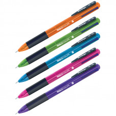 Ручка шариковая автоматическая Berlingo "Multicolor" 4цв., 0,7мм, ассорти
