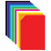 Цветной картон А4, ТОНИРОВАННЫЙ В МАССЕ, 48 листов, 12 цветов, склейка, 180 г/м2, ЮНЛАНДИЯ, 210х297 мм