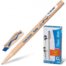 Ручка стираемая шариковая PAPER MATE "Replay", корпус бежевый, узел 1,2 мм, линия 1 мм, синяя
