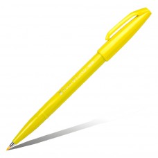 Фломастер-кисть Pentel "Brush Sign Pen", жёлтый